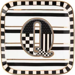 MacKenzie-Childs Monogram Dish - Q< Dinnerware & Flatware