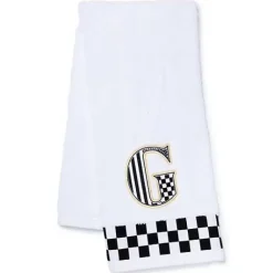 MacKenzie-Childs Monogram G Check Hand Towel< Bath & Bath Accessories