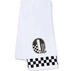 MacKenzie-Childs Monogram Q Check Hand Towel< Bath & Bath Accessories