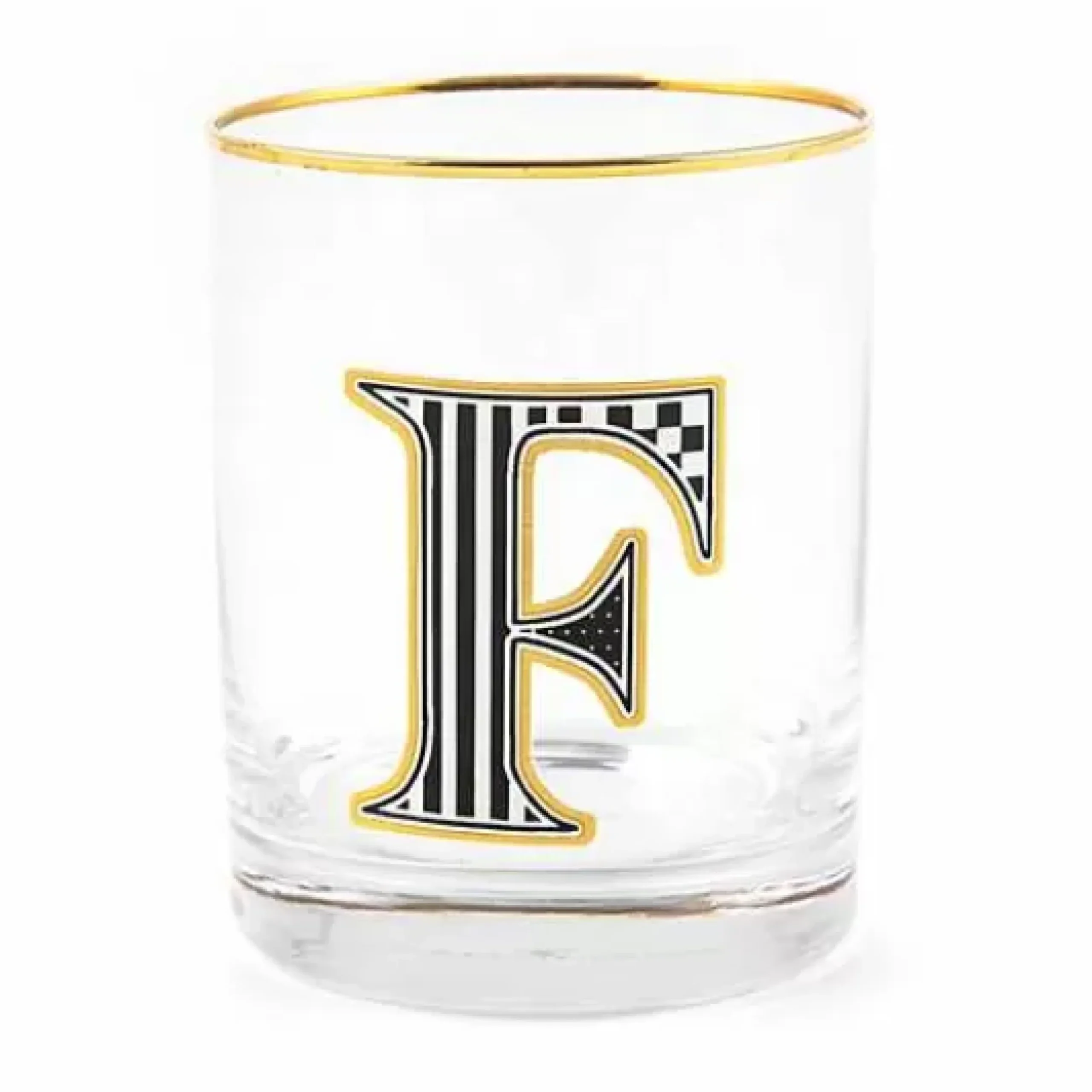MacKenzie-Childs Monogram Tumbler - F< Holiday|Drinkware