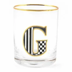 MacKenzie-Childs Monogram Tumbler - G< Holiday|Drinkware