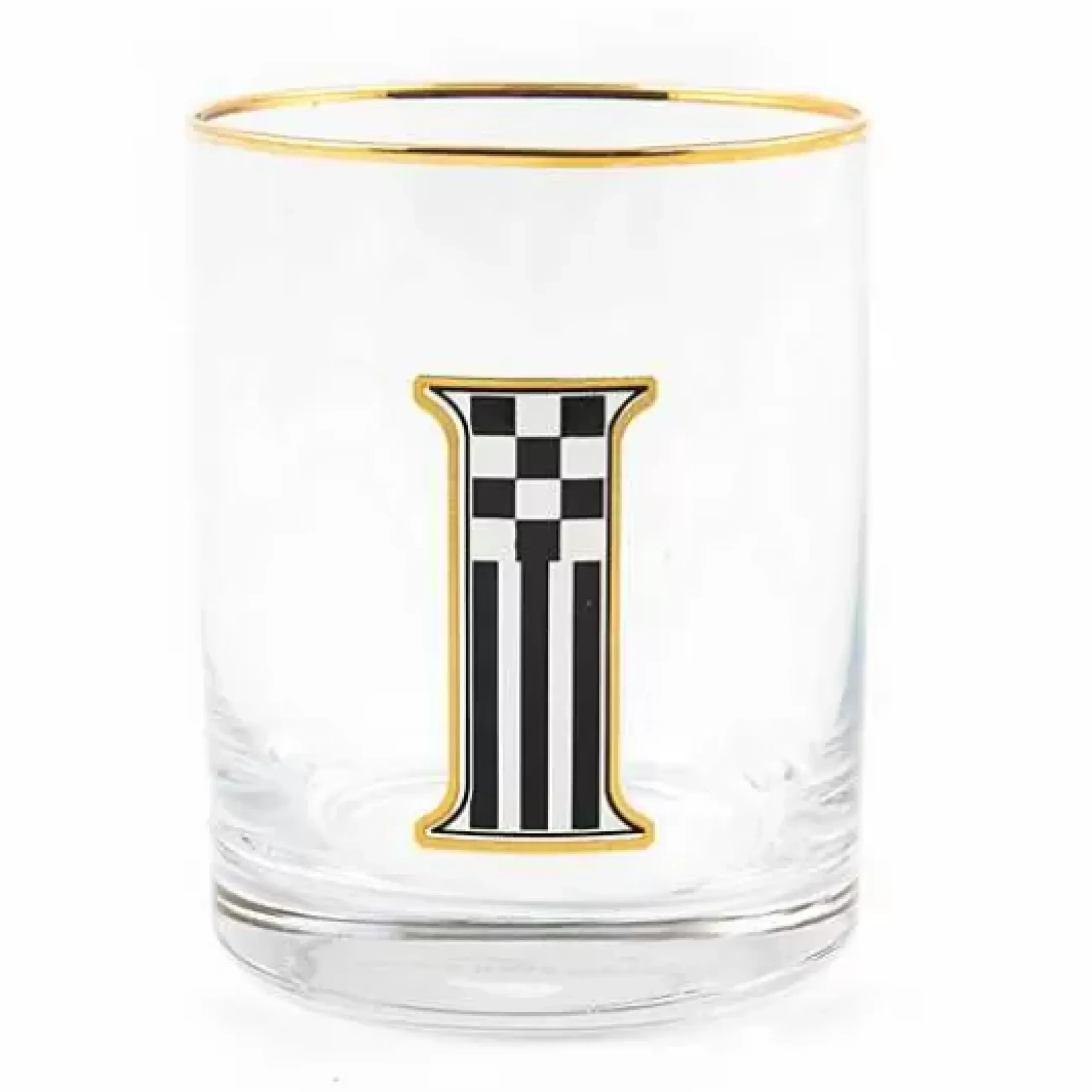 MacKenzie-Childs Monogram Tumbler - I< Holiday|Drinkware