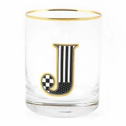 MacKenzie-Childs Monogram Tumbler - J< Holiday|Drinkware