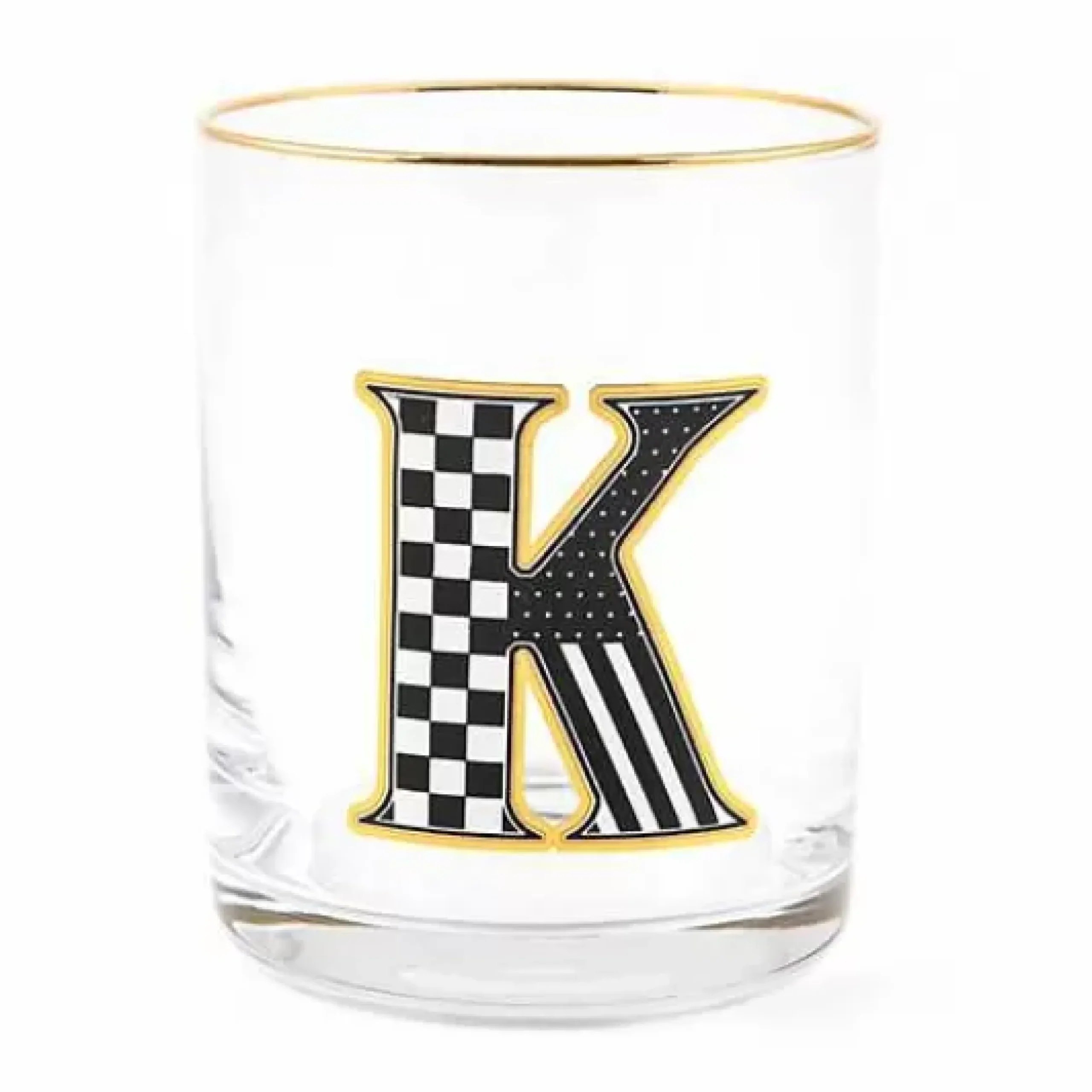 MacKenzie-Childs Monogram Tumbler - K< Holiday|Drinkware
