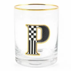 MacKenzie-Childs Monogram Tumbler - P< Holiday|Drinkware