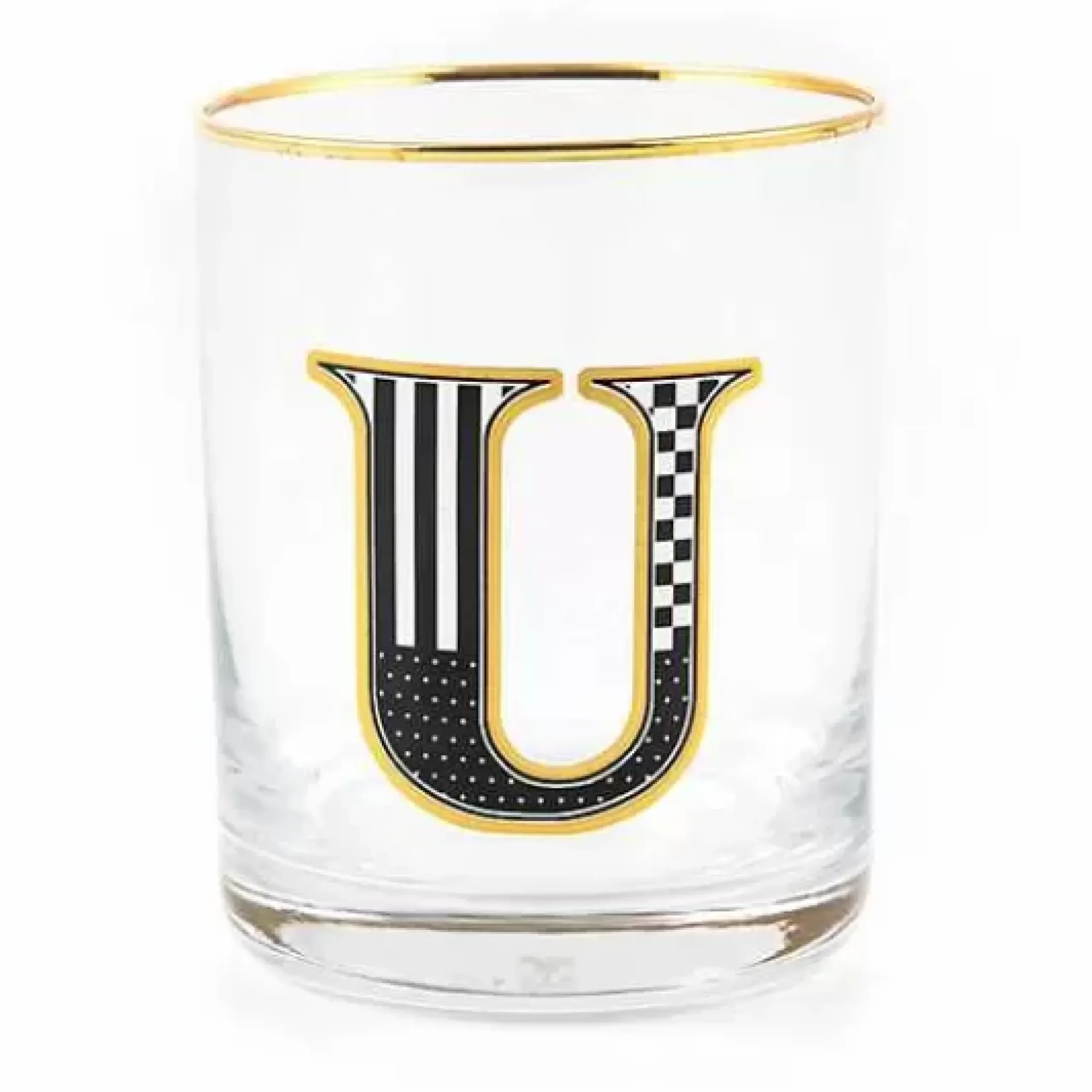 MacKenzie-Childs Monogram Tumbler - U< Holiday|Drinkware