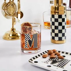 MacKenzie-Childs Monogram Tumbler - V< Holiday|Drinkware