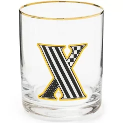 MacKenzie-Childs Monogram Tumbler - X< Holiday|Drinkware