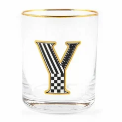 MacKenzie-Childs Monogram Tumbler - Y< Holiday|Drinkware