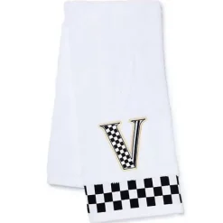 MacKenzie-Childs Monogram V Check Hand Towel< Bath & Bath Accessories