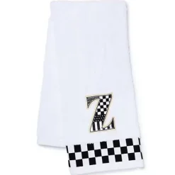 MacKenzie-Childs Monogram Z Check Hand Towel< Bath & Bath Accessories
