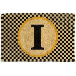 MacKenzie-Childs Monogrammed I Entrance Mat< Outdoor|Rugs