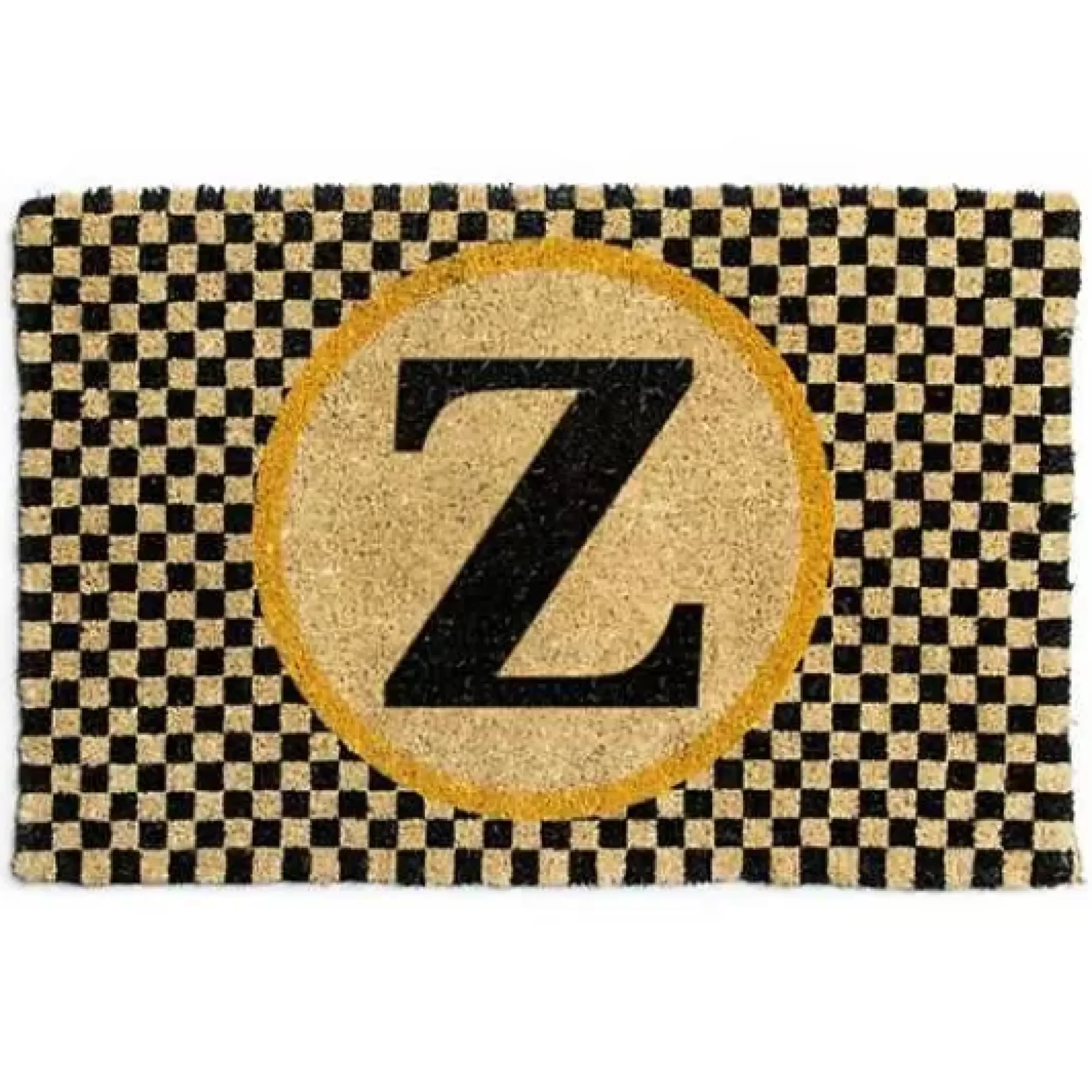 MacKenzie-Childs Monogrammed Z Entrance Mat< Outdoor|Rugs