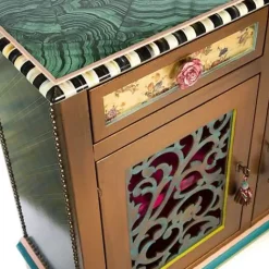 MacKenzie-Childs Moonlight Garden Chest< Storage Furniture|Living Room