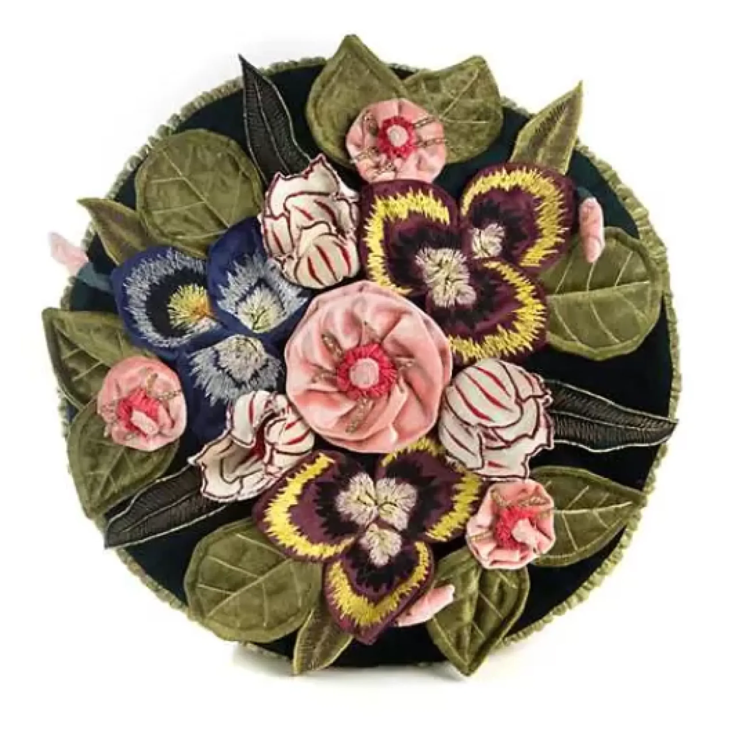 MacKenzie-Childs Moonlight Garden Round Throw Pillow< Pillows, Throws, & Cushions