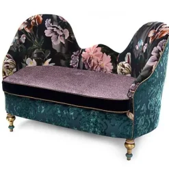 MacKenzie-Childs Moonlight Garden Tete-a-Tete Settee< Living Room