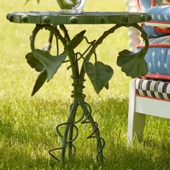 MacKenzie-Childs Morning Glory Accent Table< Outdoor