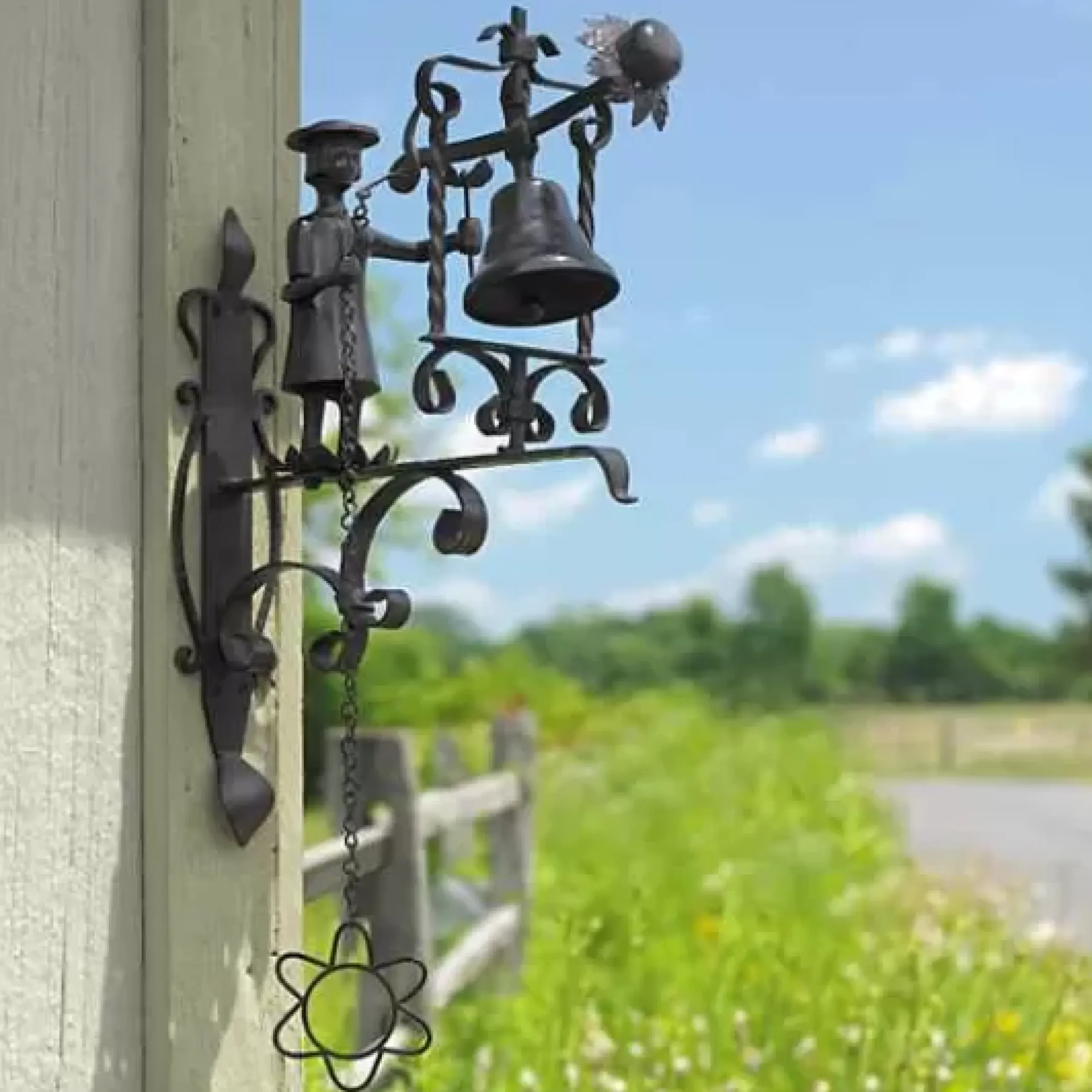 MacKenzie-Childs Mrs. Powers Dinner Door Bell< Spring|Outdoor