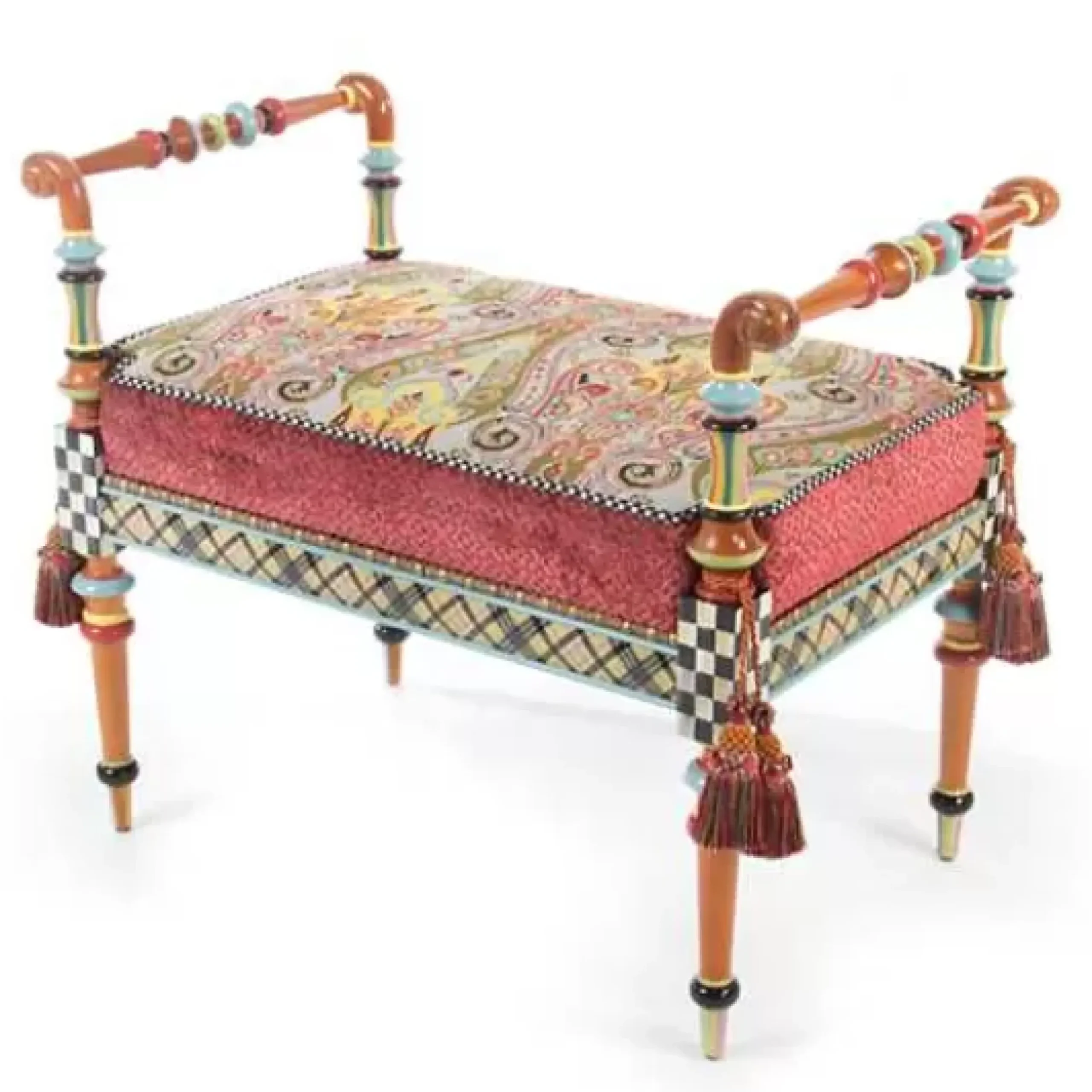 MacKenzie-Childs Musette 2' Bench< Entryway Furniture|Living Room