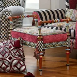 MacKenzie-Childs Musette 2' Bench< Entryway Furniture|Living Room