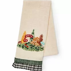 MacKenzie-Childs Mushroom Applique Dish Towel< The Fall Shop|Kitchen & Table Linens