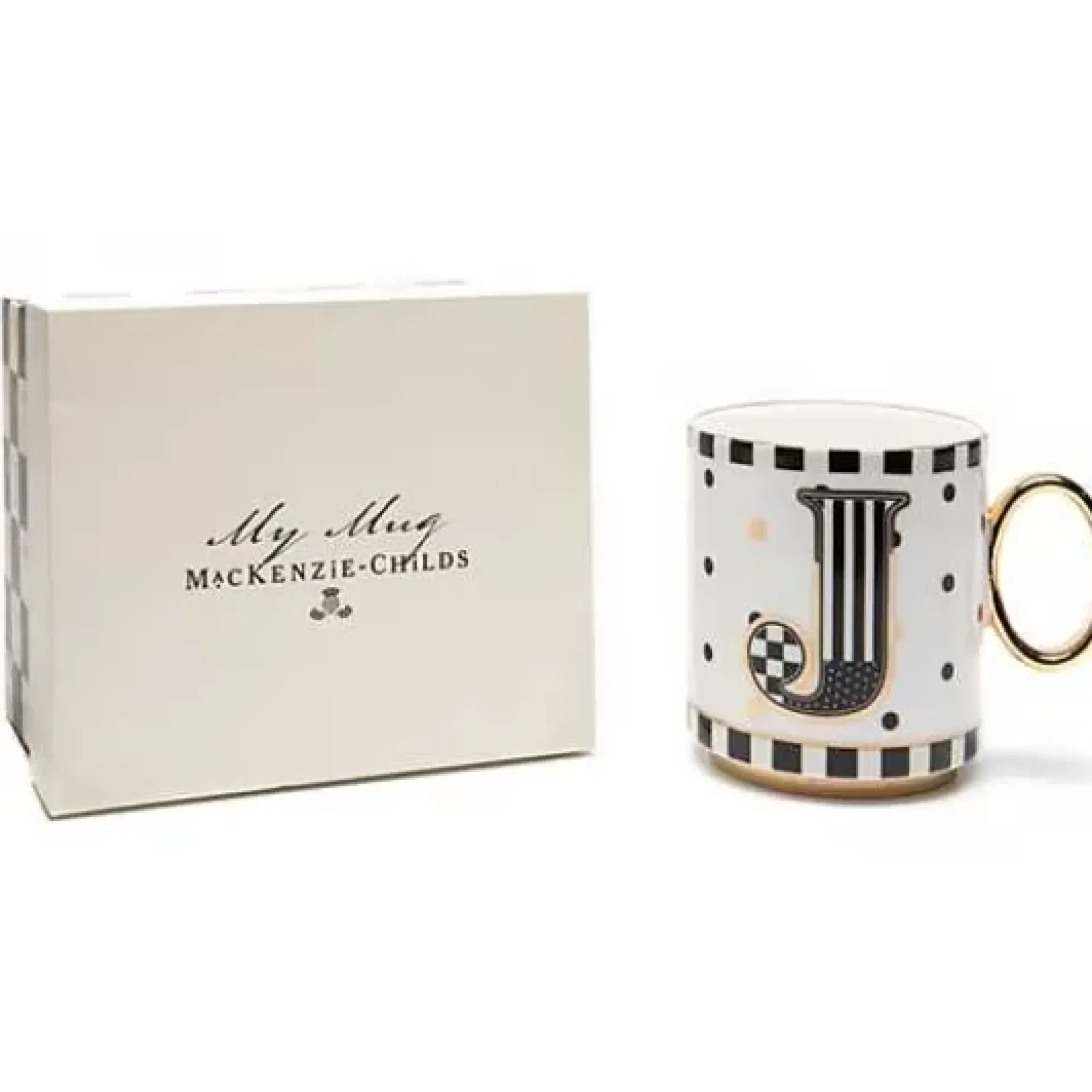 MacKenzie-Childs My Mug - J< Drinkware|Dinnerware & Flatware
