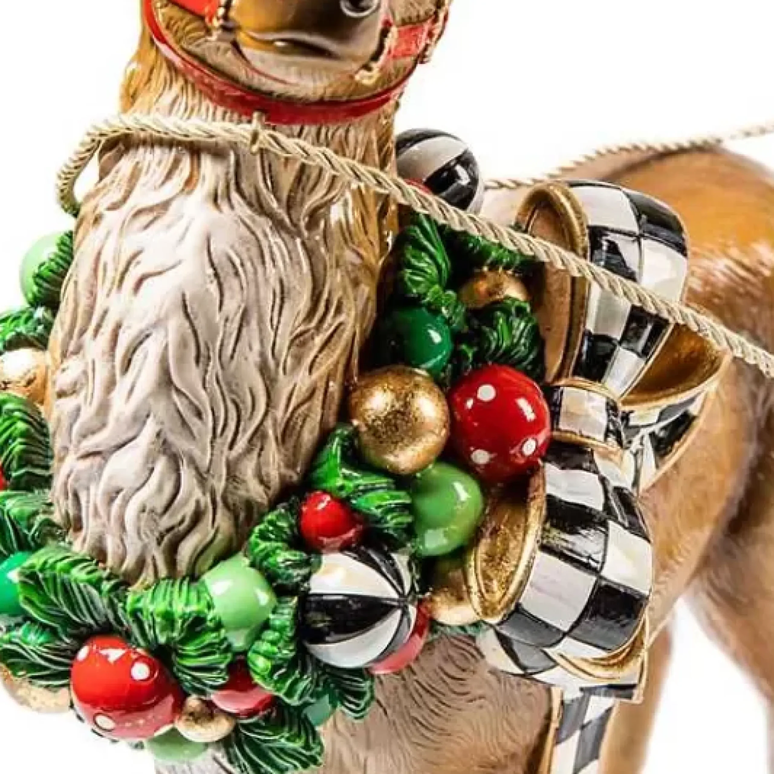 MacKenzie-Childs Night Before Christmas Santa Sleigh< Holiday|Room Accents