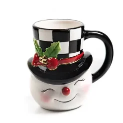 MacKenzie-Childs Nostalgia Snowman Mug< Holiday|Drinkware
