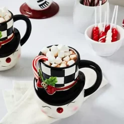 MacKenzie-Childs Nostalgia Snowman Mug< Holiday|Drinkware