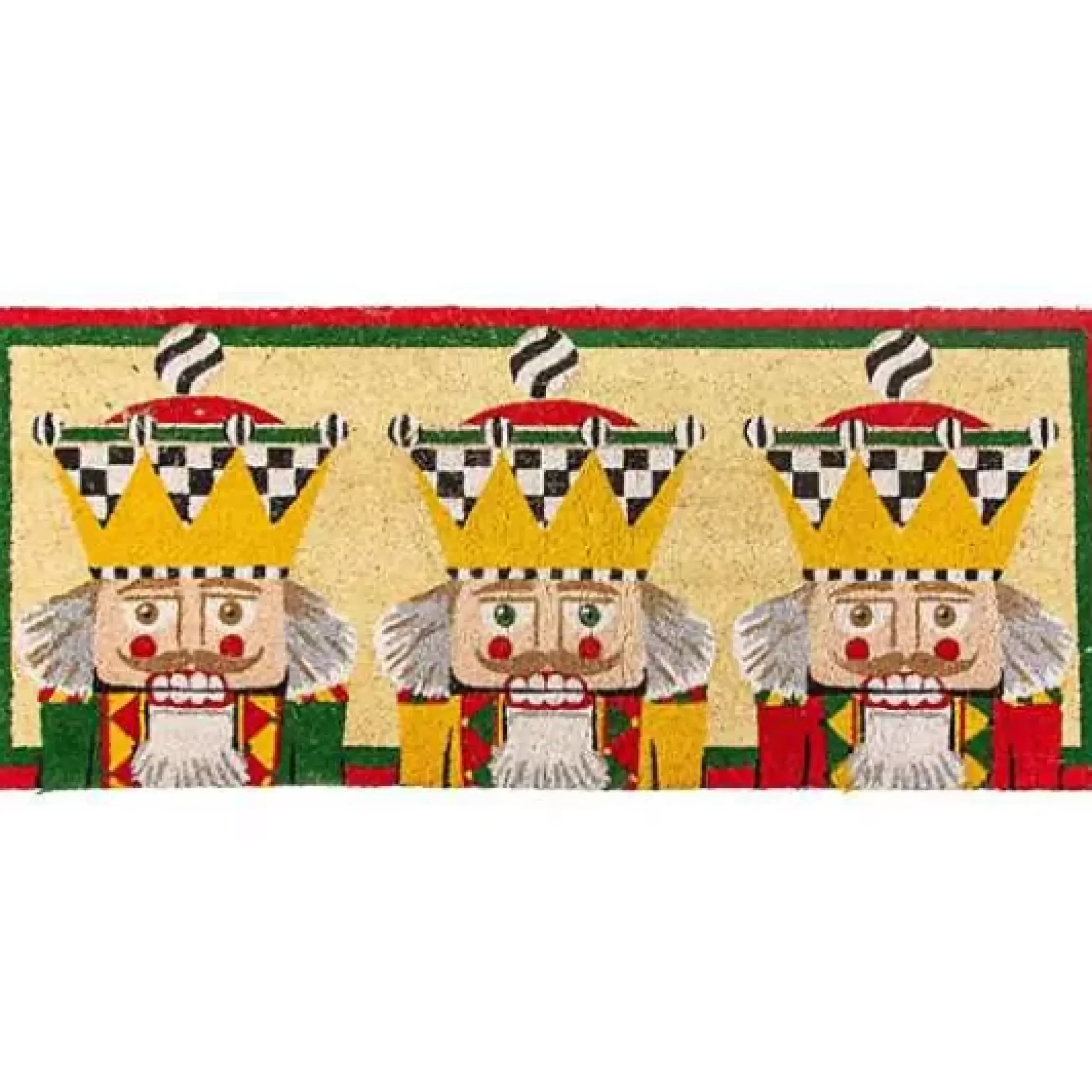 MacKenzie-Childs Nutcracker Double Door Entrance Mat< Holiday|Outdoor