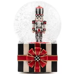MacKenzie-Childs Nutcracker Gift Snow Globe< Holiday|Room Accents