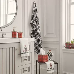 MacKenzie-Childs Nutcracker  Tree Guest Towels, Set of 2< Holiday|Bath & Bath Accessories