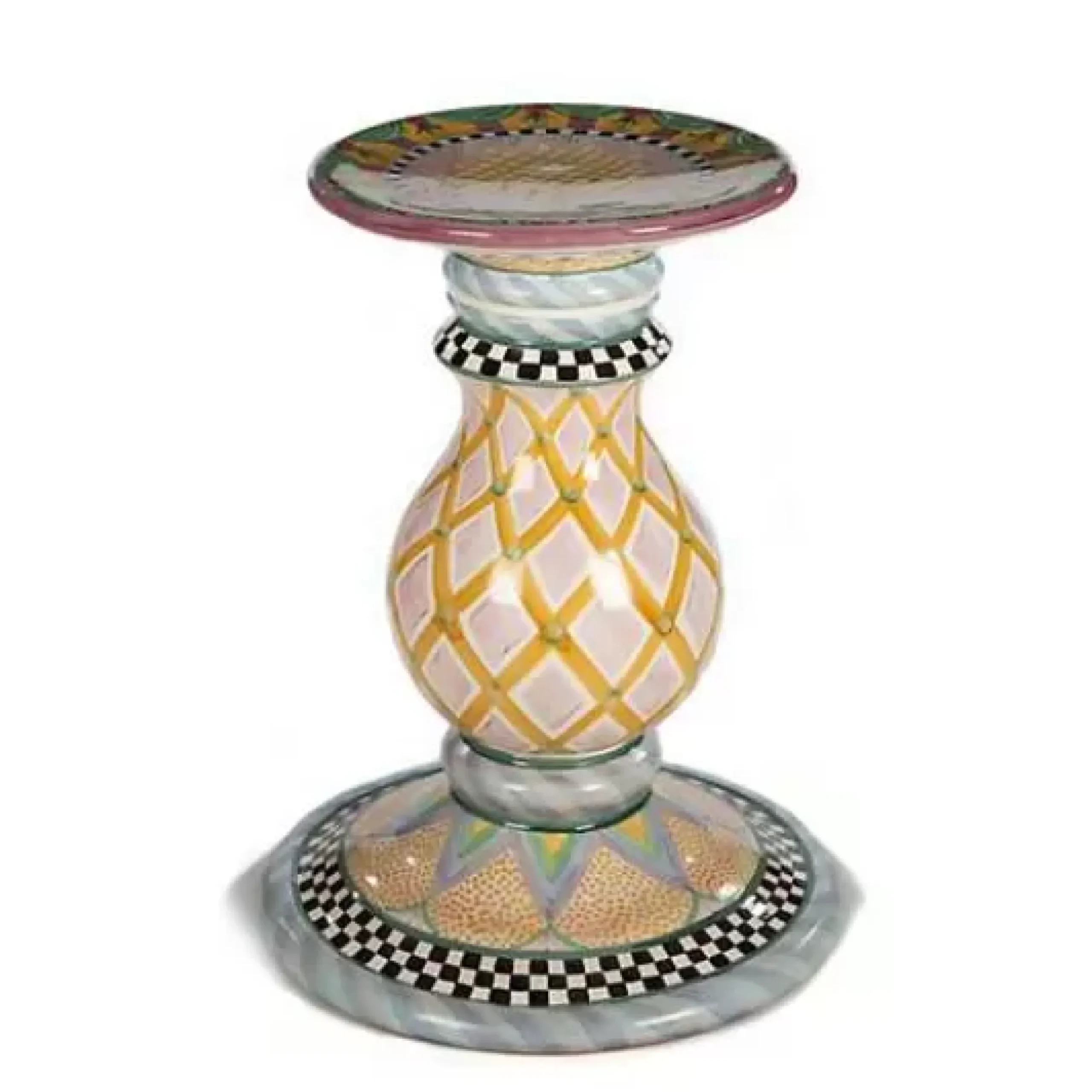 MacKenzie-Childs Odd Fellows Ceramic Pedestal Table Base< Dining Room & Kitchen