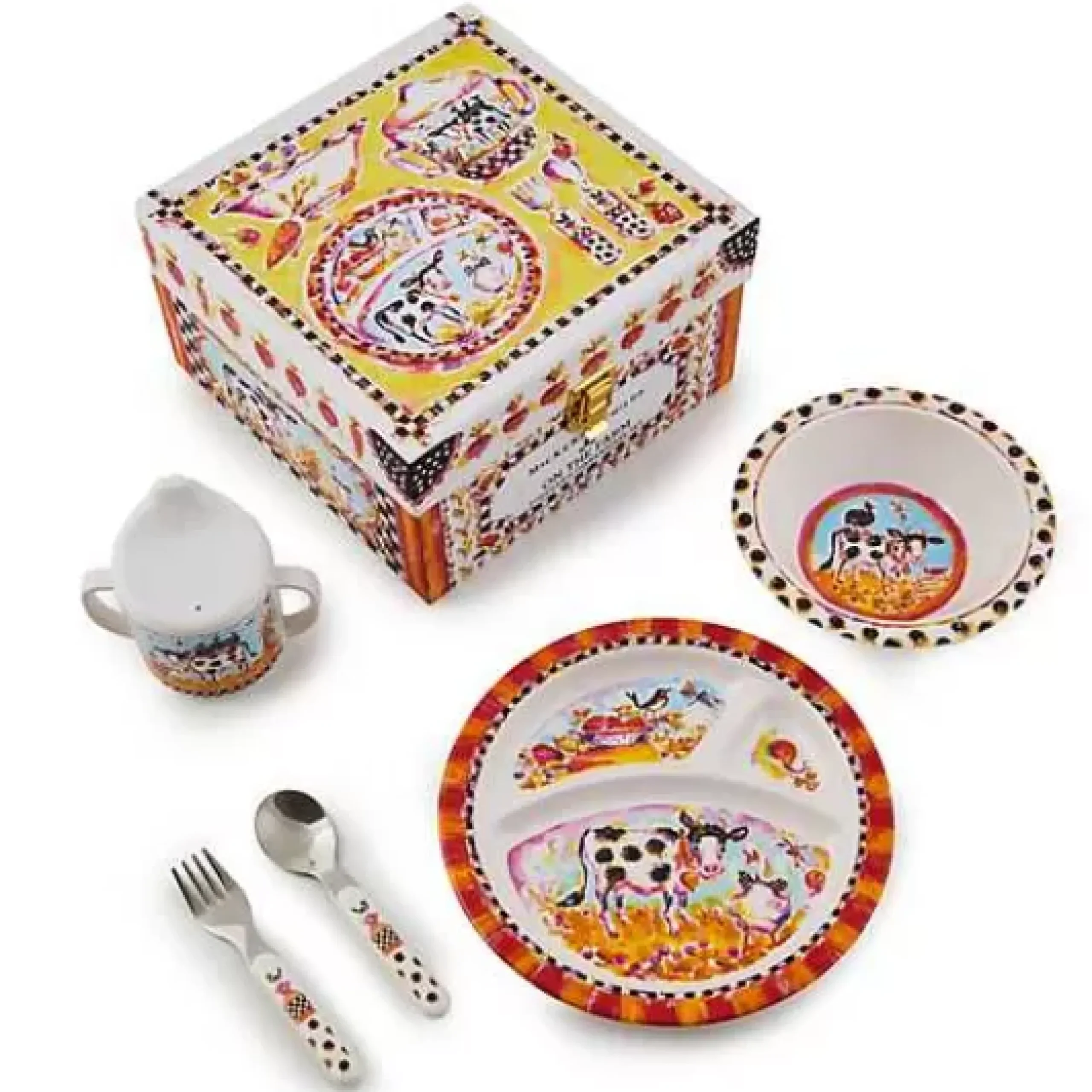 MacKenzie-Childs On the Farm Toddler's Dinnerware Set< Kitchen & Dining Sets|Dinnerware & Flatware