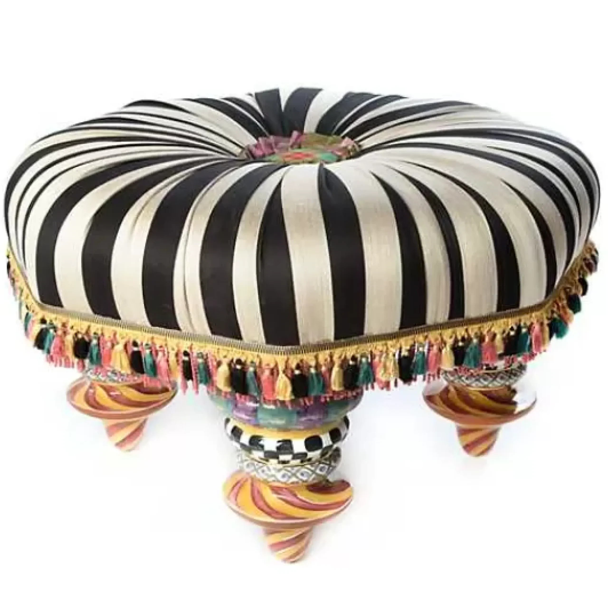MacKenzie-Childs On Wall Street Setting Seat< Living Room