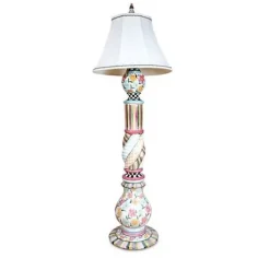 MacKenzie-Childs Painted Garden Ceramic Floor Lamp< Lighting