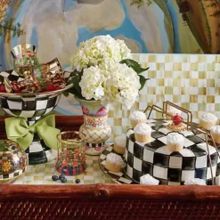 MacKenzie-Childs Parchment Check Cork Back Placemats, Set of 4< Table Accessories|Kitchen & Table Linens