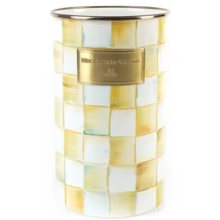 MacKenzie-Childs Parchment Check Utensil Holder< Kitchen Storage & Organization