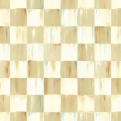 MacKenzie-Childs Parchment Check Wallpaper< Finishing Touches|Room Accents
