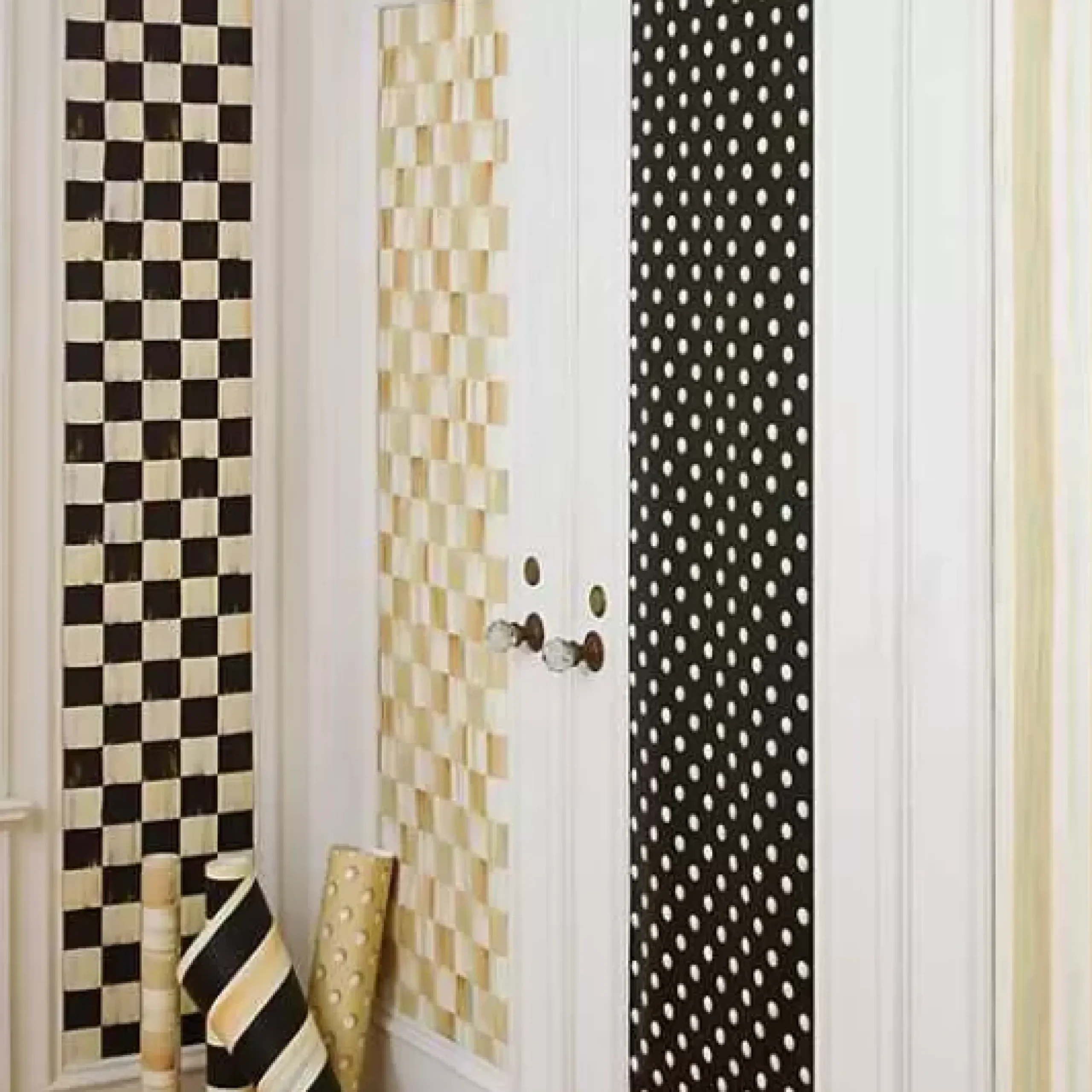 MacKenzie-Childs Parchment Check Wallpaper< Finishing Touches|Room Accents