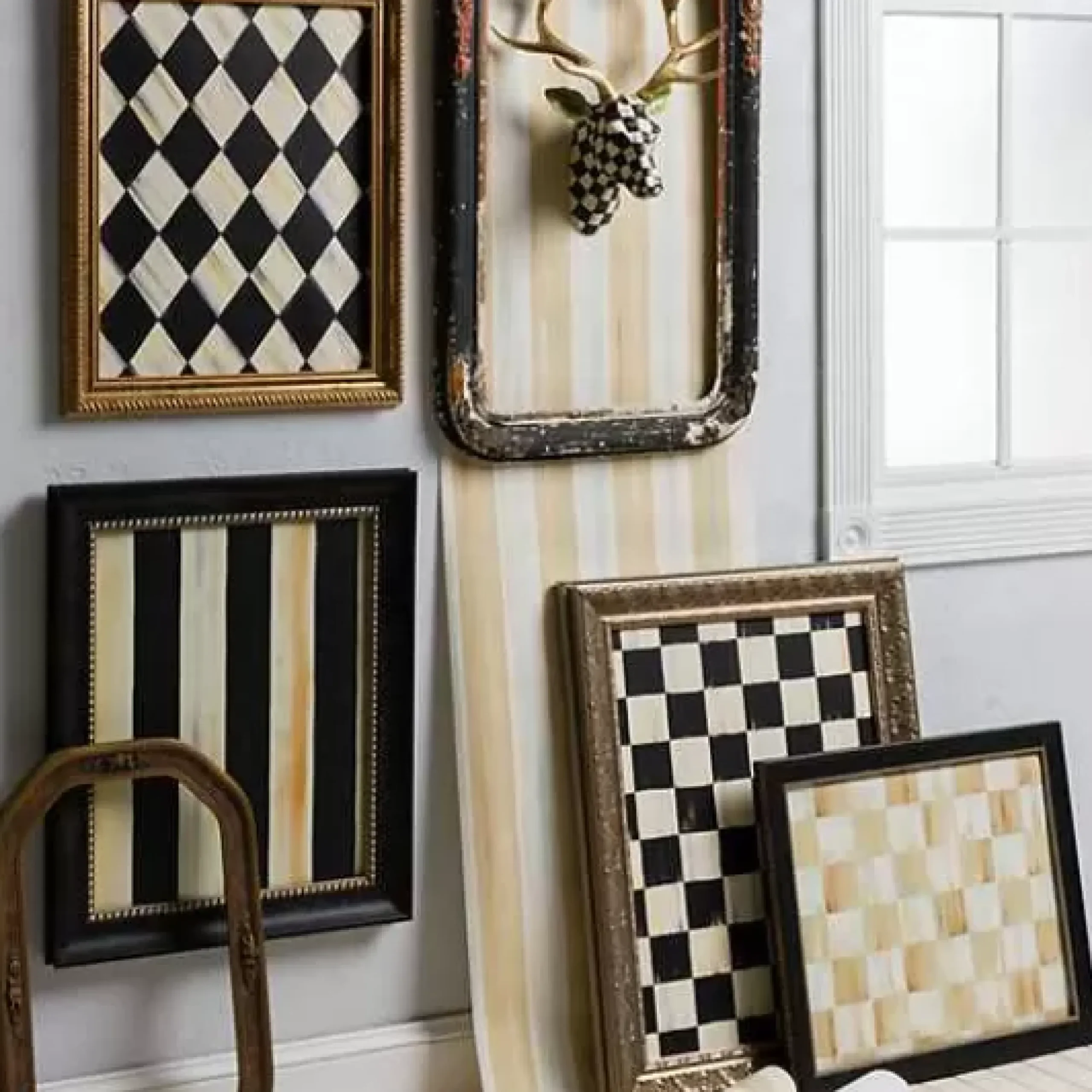 MacKenzie-Childs Parchment Stripe Wallpaper< Finishing Touches|Room Accents
