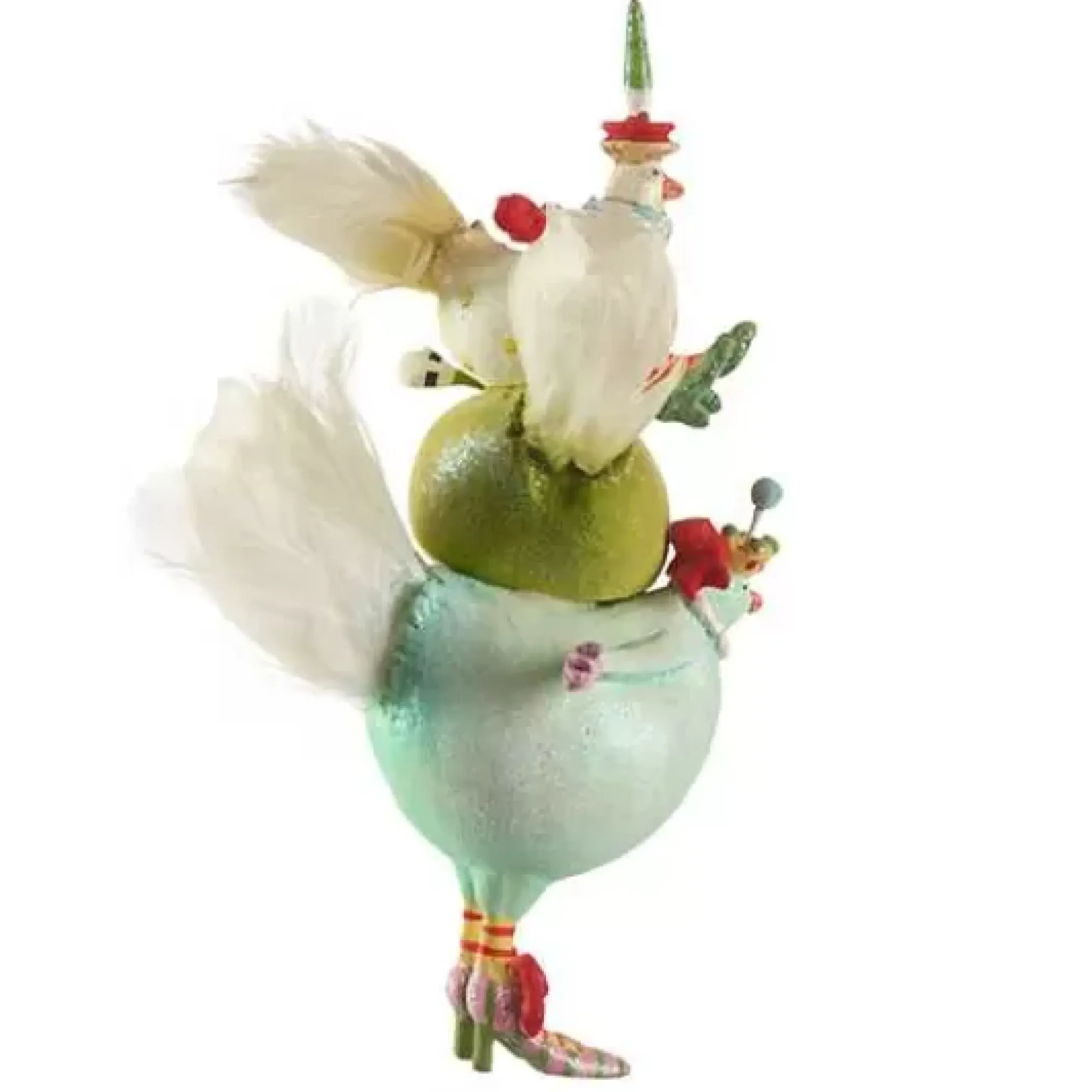 MacKenzie-Childs Patience Brewster 12 Days 3 French Hens Ornament< Holiday