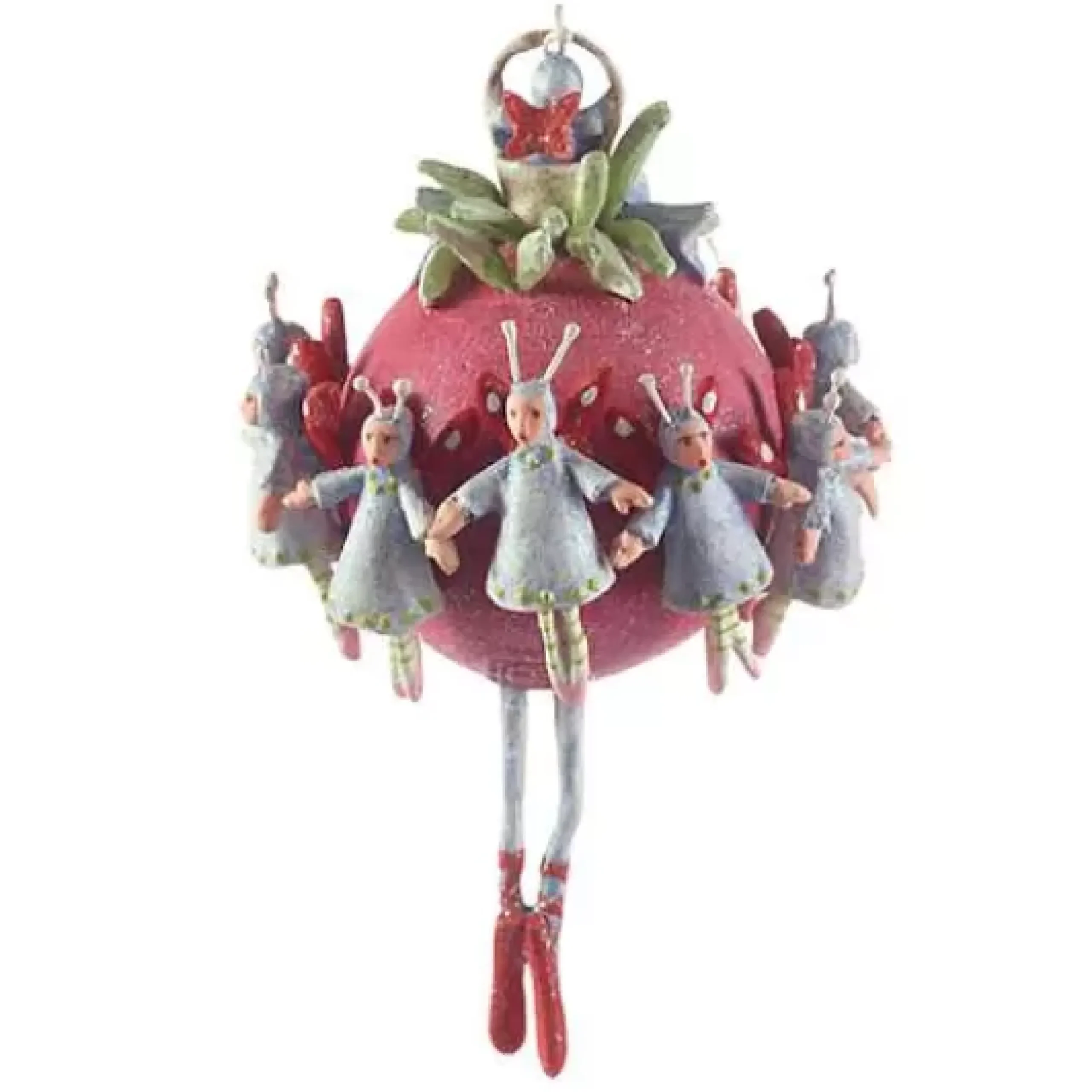 MacKenzie-Childs Patience Brewster 12 Days 11 Ladies Dancing Ornament< Holiday