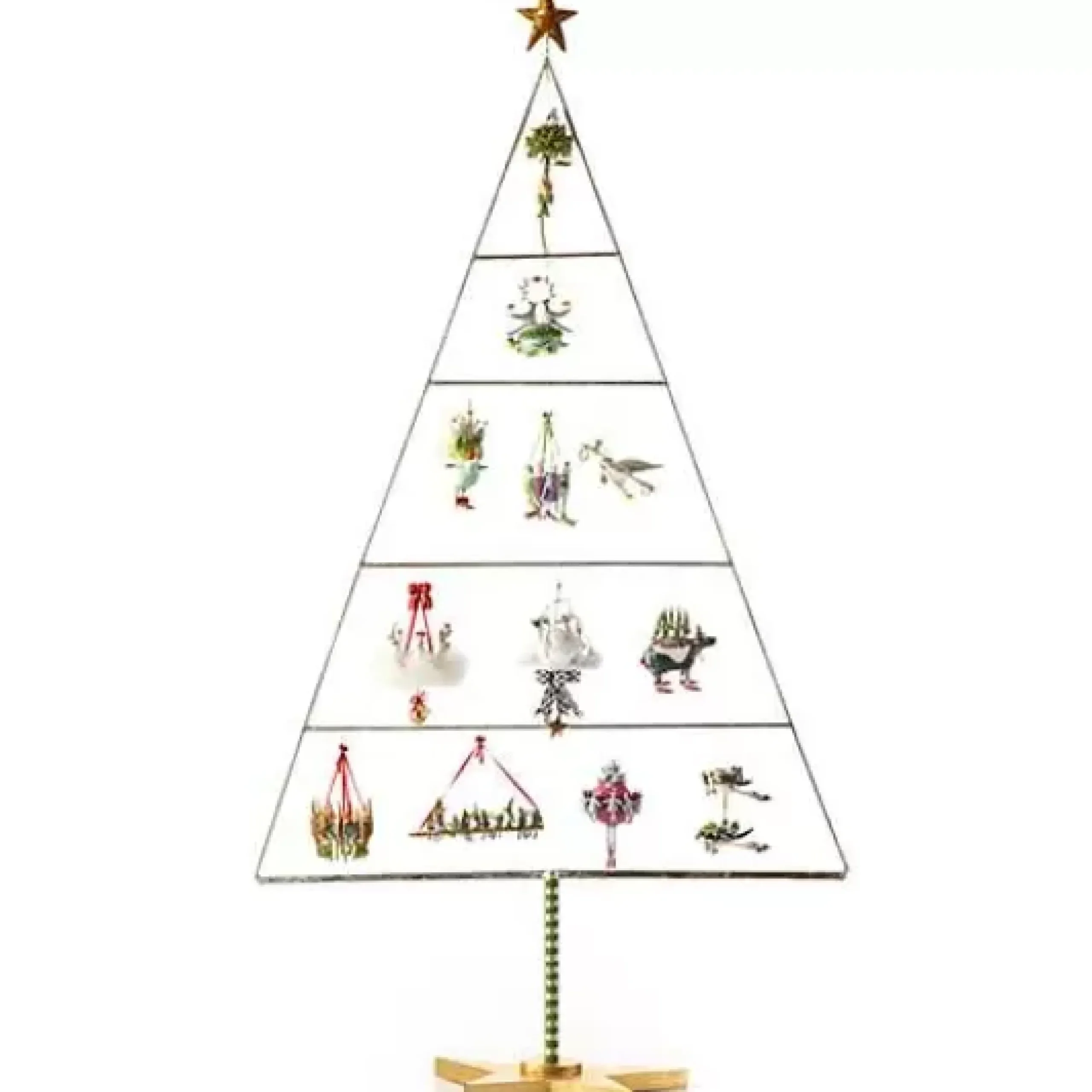 MacKenzie-Childs Patience Brewster 12 Days 5 Golden Rings Ornament< Holiday