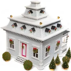 MacKenzie-Childs Patience Brewster Caroler House Display< Holiday|Room Accents
