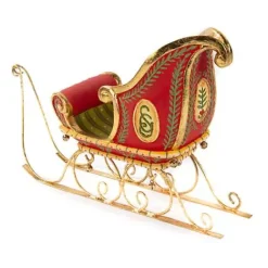 MacKenzie-Childs Patience Brewster Dash Away Sleigh Ornament< Holiday