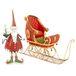 MacKenzie-Childs Patience Brewster Dash Away Sleigh Ornament< Holiday