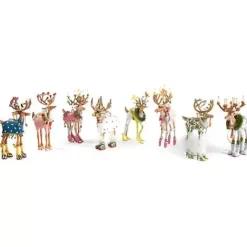 MacKenzie-Childs Patience Brewster Dash Away Blitzen Reindeer Ornament< Holiday