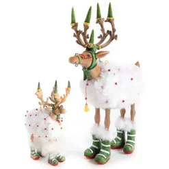 MacKenzie-Childs Patience Brewster Dash Away Blitzen Reindeer Ornament< Holiday