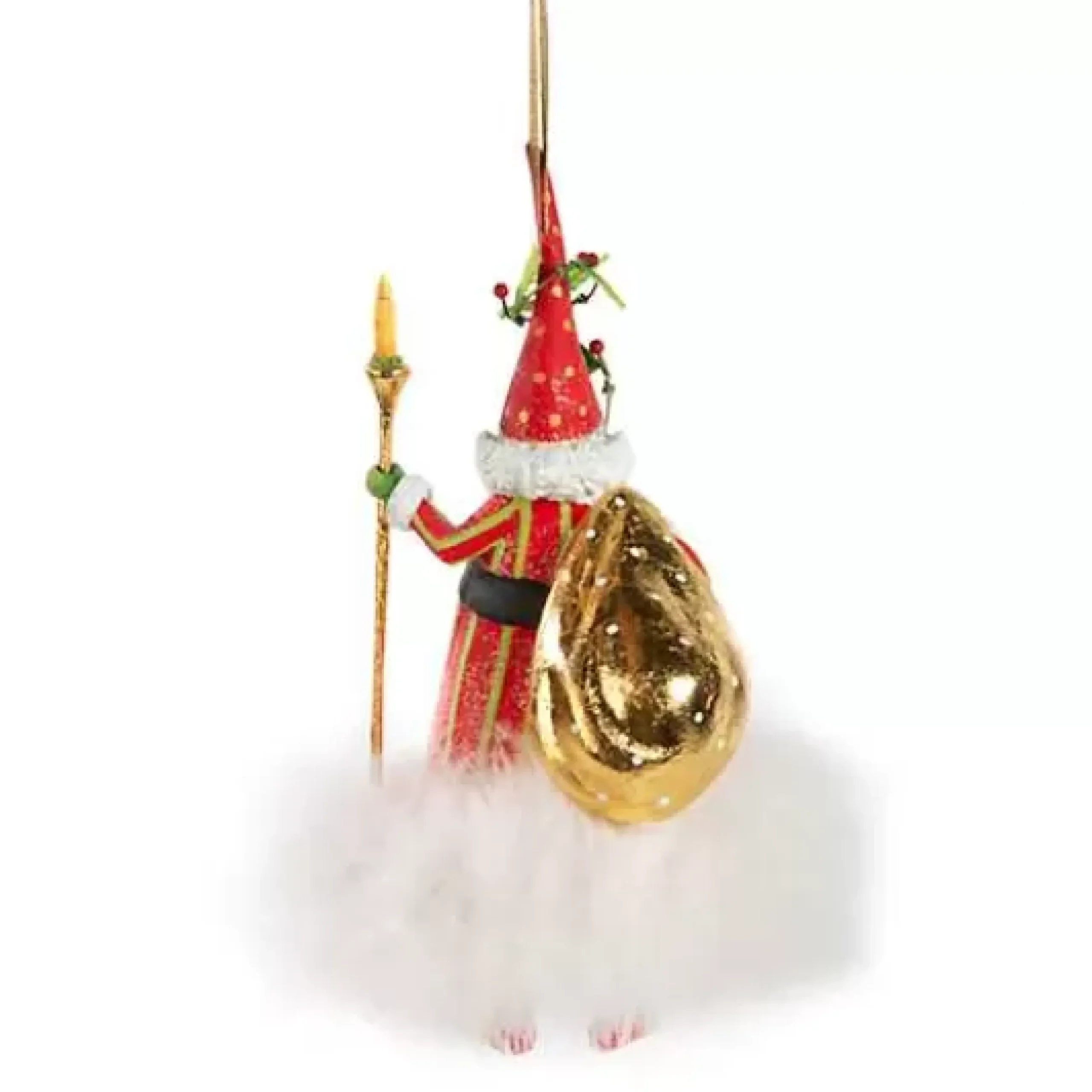 MacKenzie-Childs Patience Brewster Dash Away Nicholas Santa Ornament< Holiday